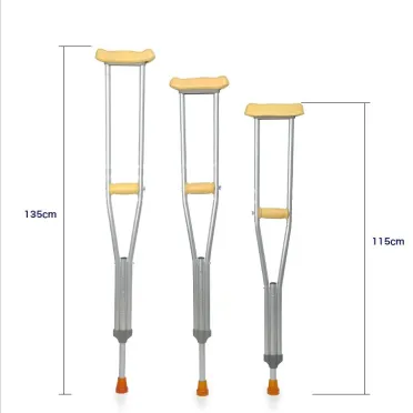 LIGHTWEIGHT ADJUSTABLE ALUMINUM ALLOY CRUTCHES