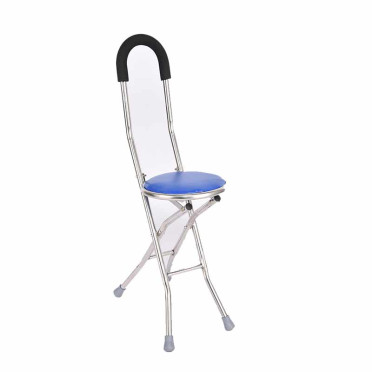 FOLDING WALKING AID WITH SEAT