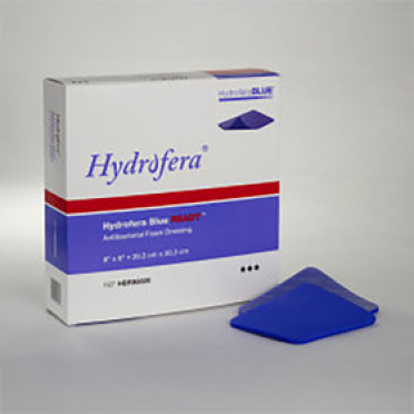 HYDROFERA BLUE READY ANTIBACTERIAL FOAM DRESSING (8″ X 8″)